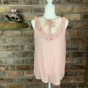 TORRID Lace Inset Textured Sleeveless Top 196